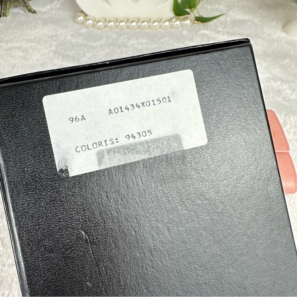 CHANEL WALLET pink leather with Camilla flower and original box BEAUTIFUL WALLET - Picture 14 of 16